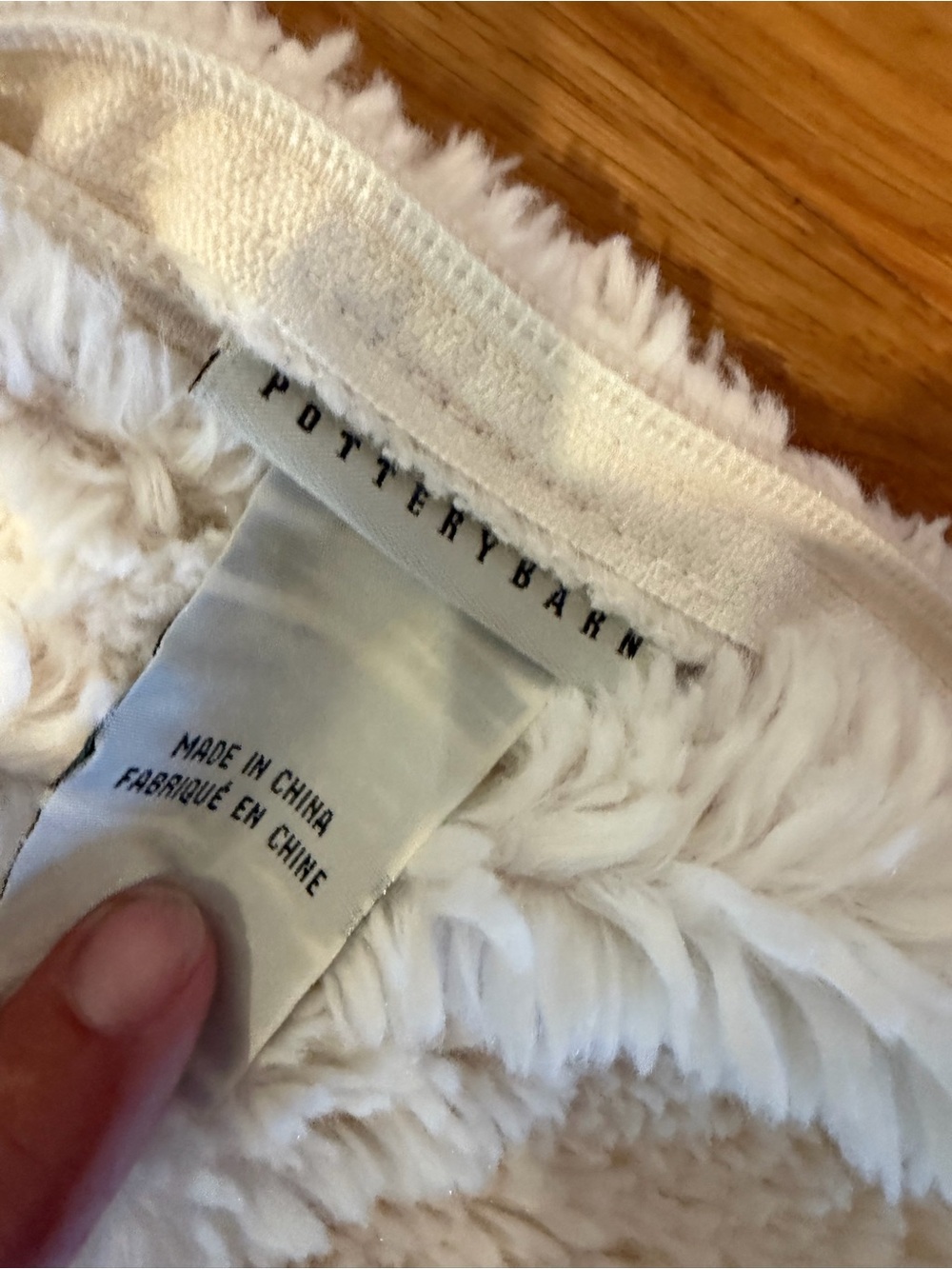 Pottery Barn Plush Cream Throw Pillow Covers 18"x18" - Set of 4 - Picture 3 of 4